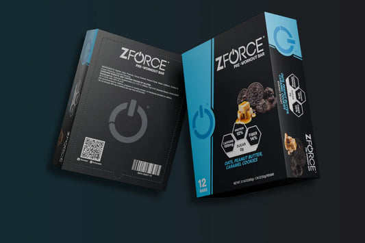 ZFORCE Pre-Workout Energy Bar - Caramel Cookies